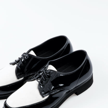 【BLACK WHITE SUEDE & ENAMEL】7181